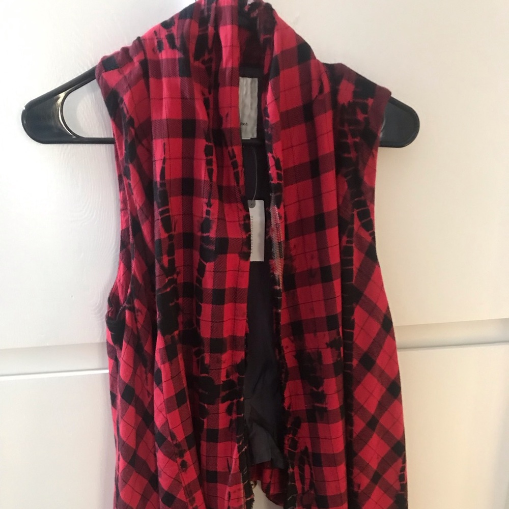 Flannel Anthropologie vest... BRAND NEW!